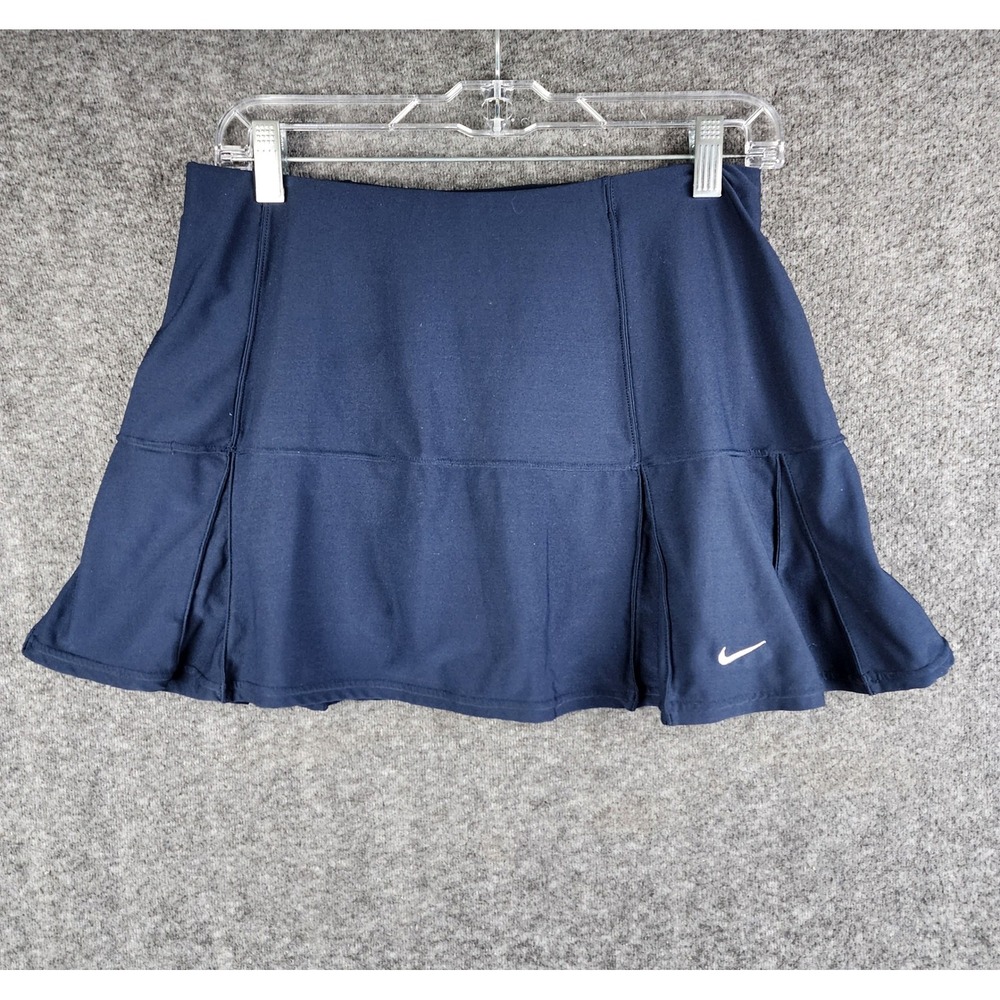 Nike Skort Womens S Fit Dry Navy Blue Pleated Tennis Golf Activewear EUC